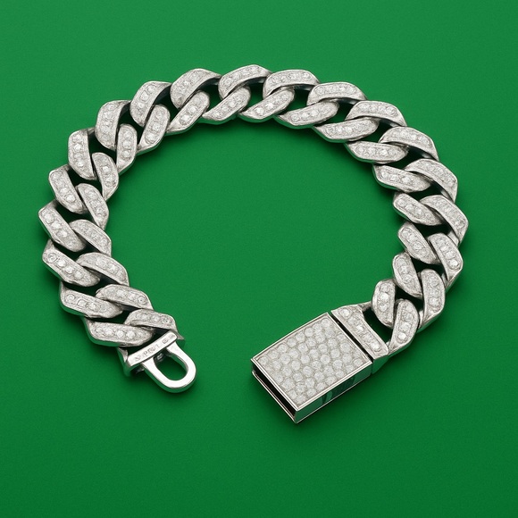 8 inch Mens Miami Cuban Link Bracelet
Iced Out Bling Diamond Necklace
HipHop - Picture 2 of 6